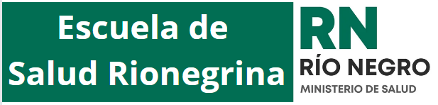 Logotipo de Escuela de Salud Rionegrina-  Ministerio de Salud de R.N.